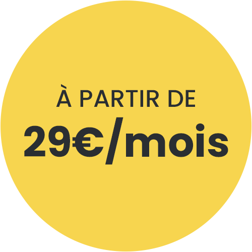 A partir de 29 euros par mois