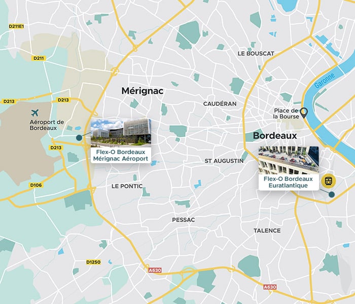 Bordeaux localisation de nos centres FLEX-O