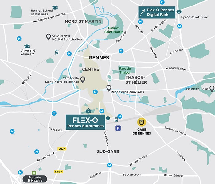 Flex-O Rennes Eurorennes localisation