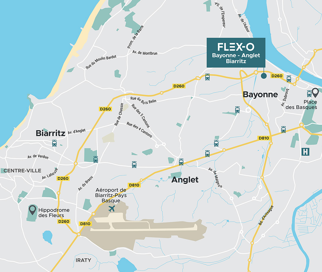 Localisation Biarritz Anglet Bayonne